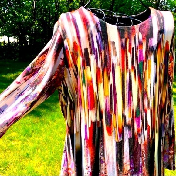 KAREN KANE AMBER WAVES SHEATH DRESS L NWT - Picture 2 of 9